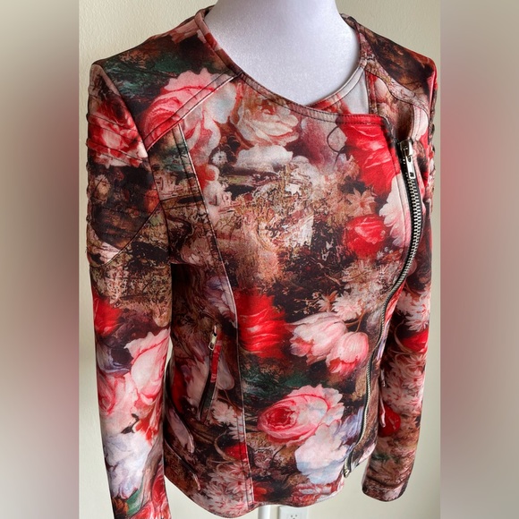 TOV HOLY G Inc ZIP FRONT MOTORCYCLE STYLE JACKET SZ 40 - Picture 3 of 12